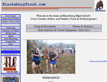Tablet Screenshot of blacksburgtrack.com